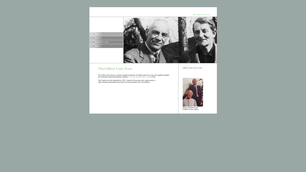Screenshot of the The Gilbert Lane Trust website