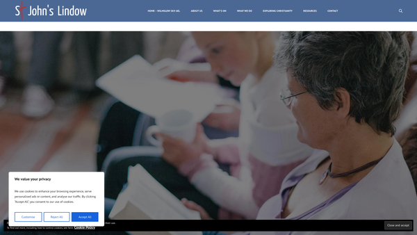 Screenshot of the The Lindow Educational Charity website