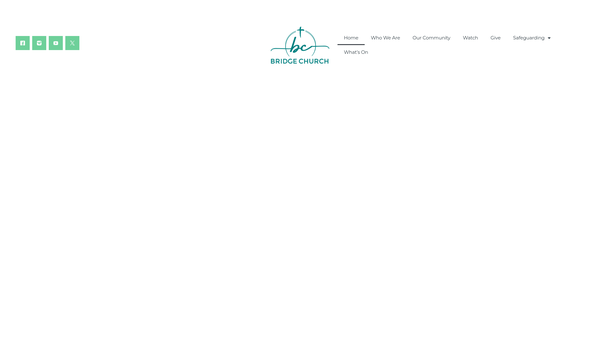 Screenshot of the The Bridge Church, Chepstow website