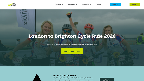 Screenshot of the Re~cycle website