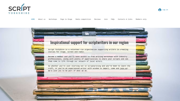 Screenshot of the Script Yorkshire Limited website