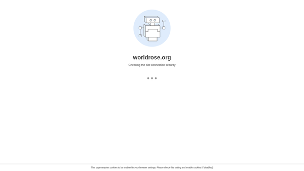 Screenshot of the The World Federation Of Rose Societies website
