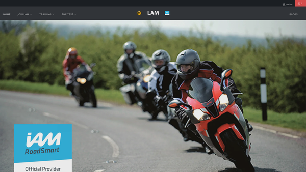 Screenshot of the London Advanced Motorcyclists website