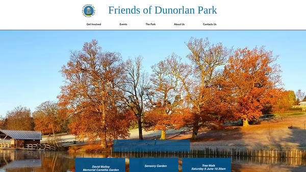 Screenshot of the The Friends Of Dunorlan Park website