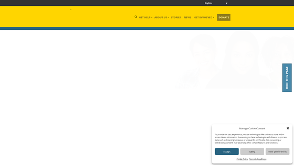 Screenshot of the Anah Project Ltd website