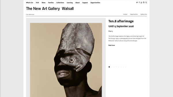 Screenshot of the The Walsall Museums And Art Galleries Development Trust website