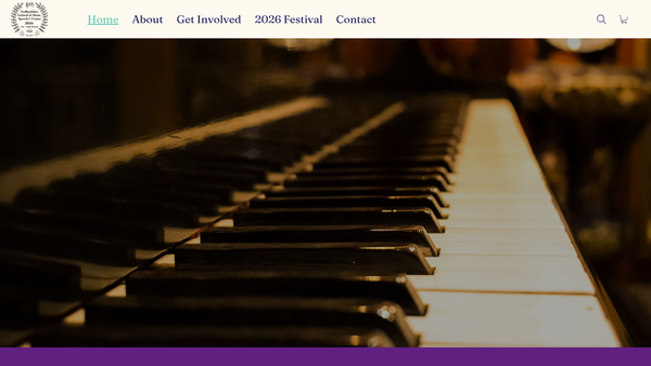 Screenshot of the Bedfordshire Festival Of Music, Speech And Drama website