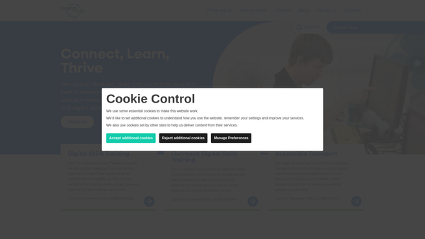 Screenshot of the Compaid Trust website