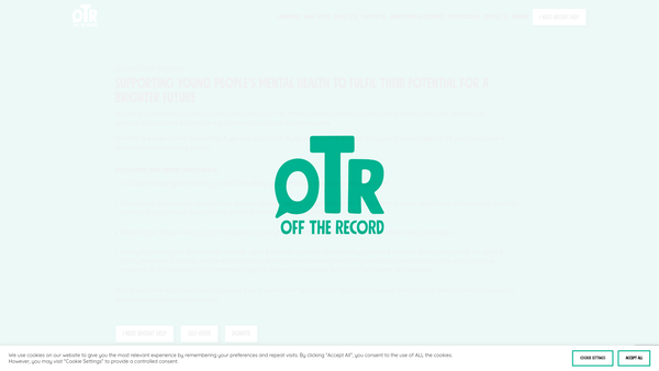 Screenshot of the Off The Record (South East Hampshire) website