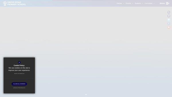 Screenshot of the Friends Of Grove website