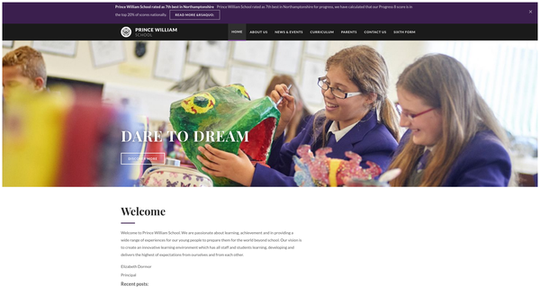 Screenshot of the James Rutterford Trust Fund website