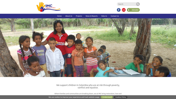 Screenshot of the In Ministry To Children website