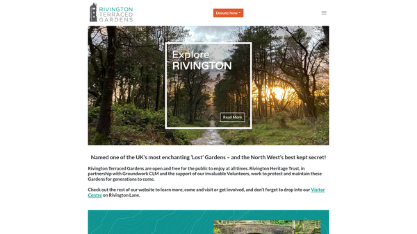 Screenshot of the Rivington Heritage Trust website