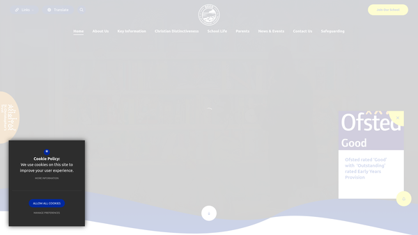 Screenshot of the Beer Primary School Parent Teacher And Friend's Association website