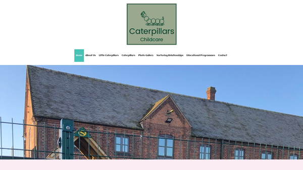 Screenshot of the Worfield Caterpillars (2-5's) website