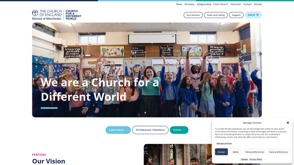 Screenshot of the Oldham, Henshaw And Church Of England Educational Trust website