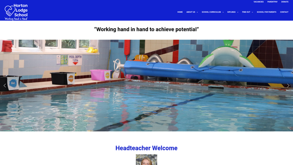 Screenshot of the The Horton Lodge School Parent Staff And Friends Association website
