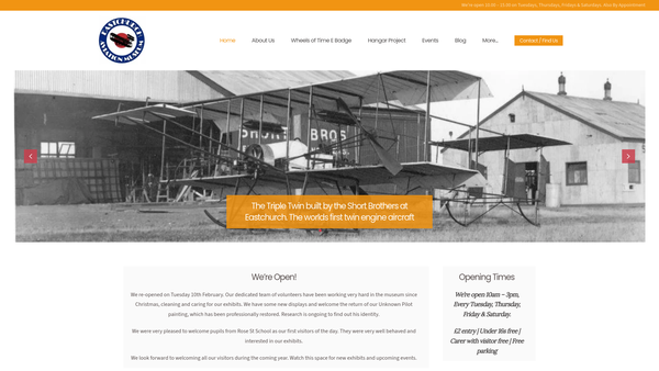 Screenshot of the The Sheppey Heritage Trust Limited website