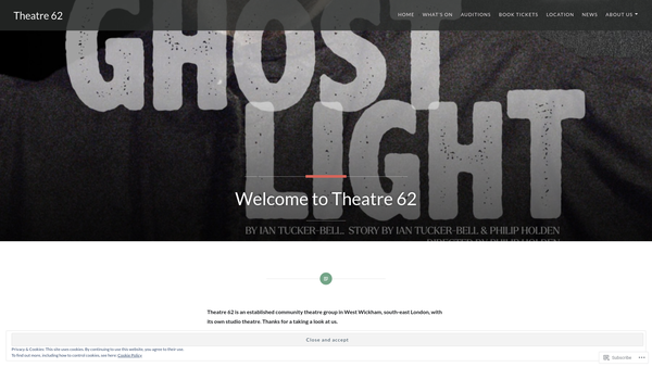 Screenshot of the Wickham Theatre Trust website
