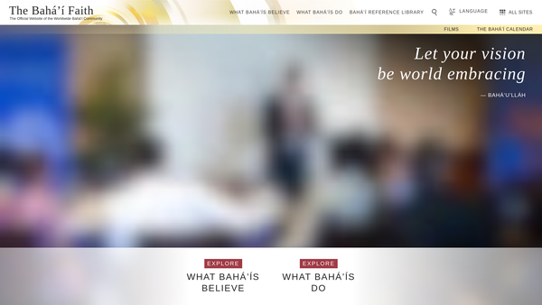 Screenshot of the Spiritual Assembly Of The Baha'is Of Doncaster website
