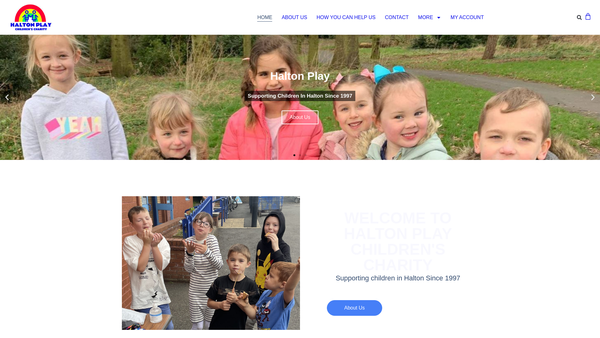 Screenshot of the Halton Play Council Limited website