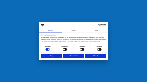 Screenshot of the Stay Charity website