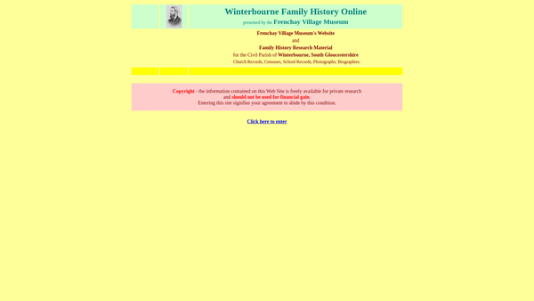 Screenshot of the The Frenchay Tuckett Society website