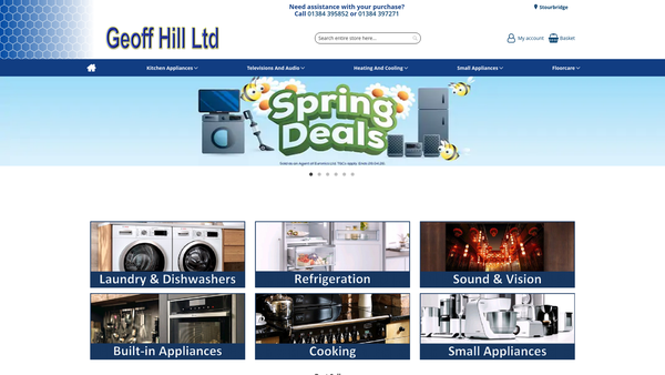Screenshot of the The Geoff Hill Charitable Trust website