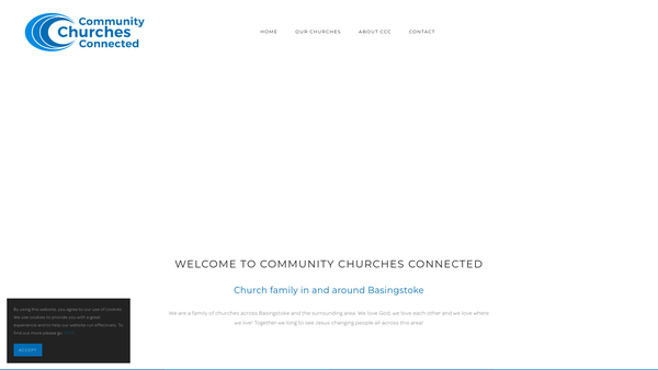 Screenshot of the Basingstoke Community Churches website