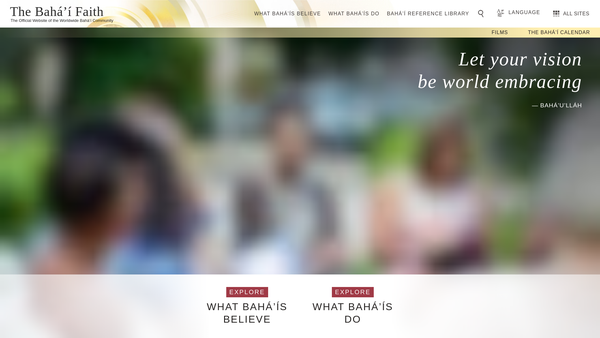 Screenshot of the Spiritual Assembly Of The Baha'is Of Woking website