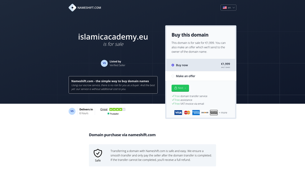 Screenshot of the The Islamic Academy Of Manchester website