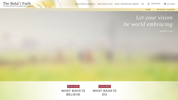 Screenshot of the Spiritual Assembly Of The Baha'is Of Preston website