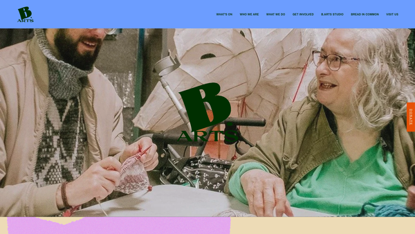Screenshot of the Beavers Arts Limited website