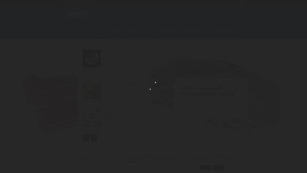 Screenshot of the Medical Artists Education Trust website
