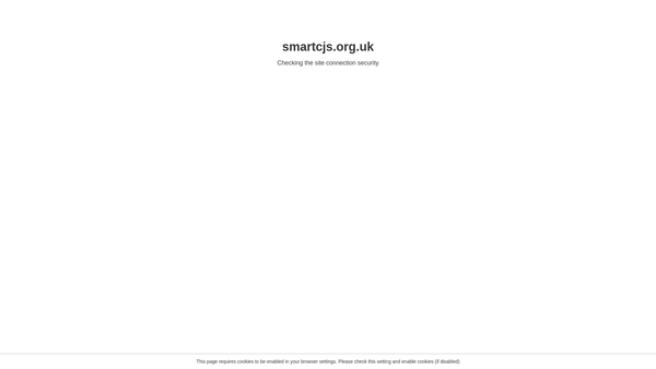 Screenshot of the Smart Criminal Justice Services website
