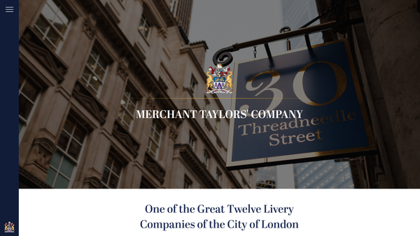 Screenshot of the The Merchant Taylors' Company Charities Fund website