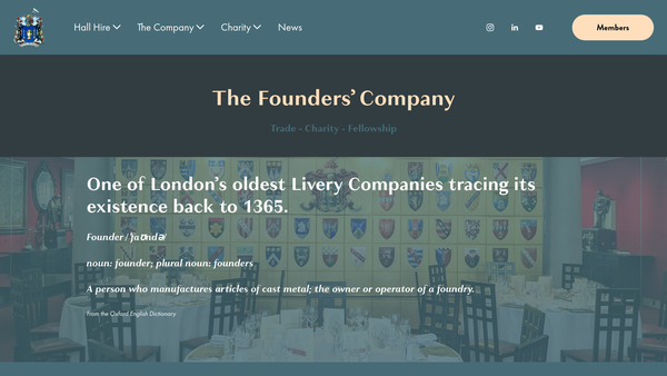 Screenshot of the Founders Combined Charity Capital Common Investment Fund website
