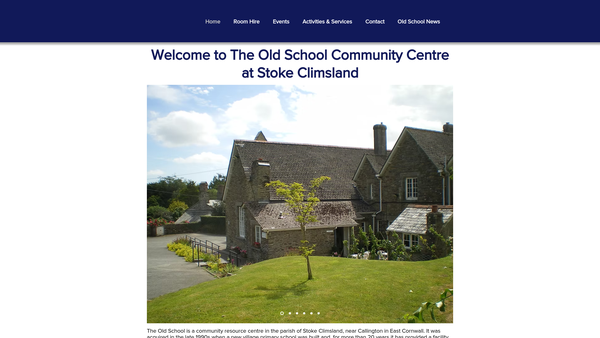 Screenshot of the Stoke Climsland Community Project Ltd website