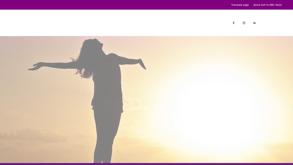 Screenshot of the Lighthouse Women's Aid Limited website
