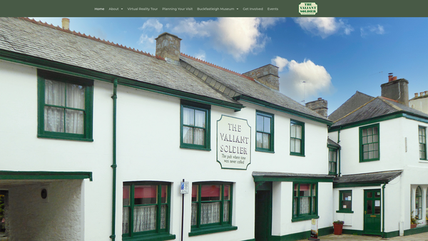 Screenshot of the The Buckfastleigh Trust website