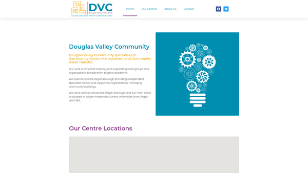 Screenshot of the Douglas Valley Community Limited website
