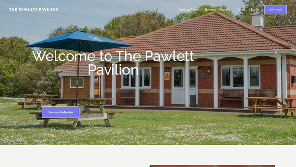 Screenshot of the Pawlett Sports And Playing Field Association 1997 website