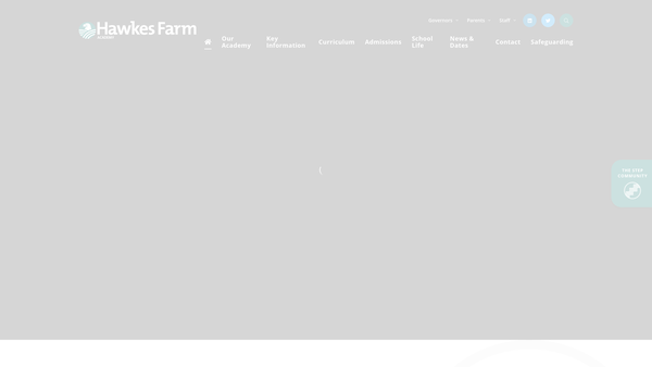Screenshot of the Friends Of Hawkes Farm Academy website