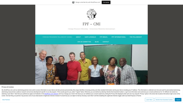 Screenshot of the Cornerstone Ministries International website