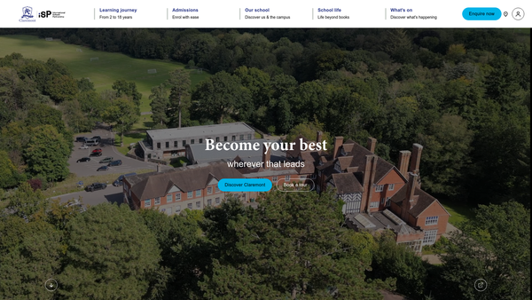 Screenshot of the Friends Of Claremont School (St Leonards On Sea) website