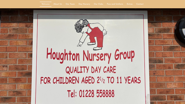 Screenshot of the Houghton Nursery Group website