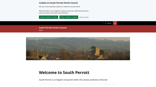 Screenshot of the South Perrott And Chedington Millennium Green website