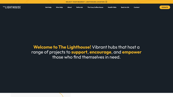 Screenshot of the Emmaus Transformation Trust website