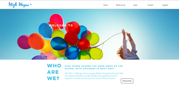 Screenshot of the The Tonbridge Children's Workshop website