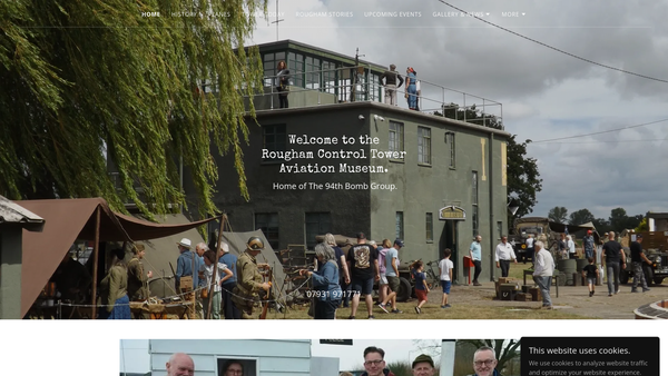 Screenshot of the The Rougham Tower Association website